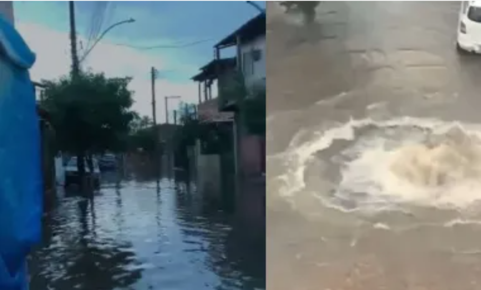 Chuva intensa alaga ruas em Porto Alegre e paralisa transporte público