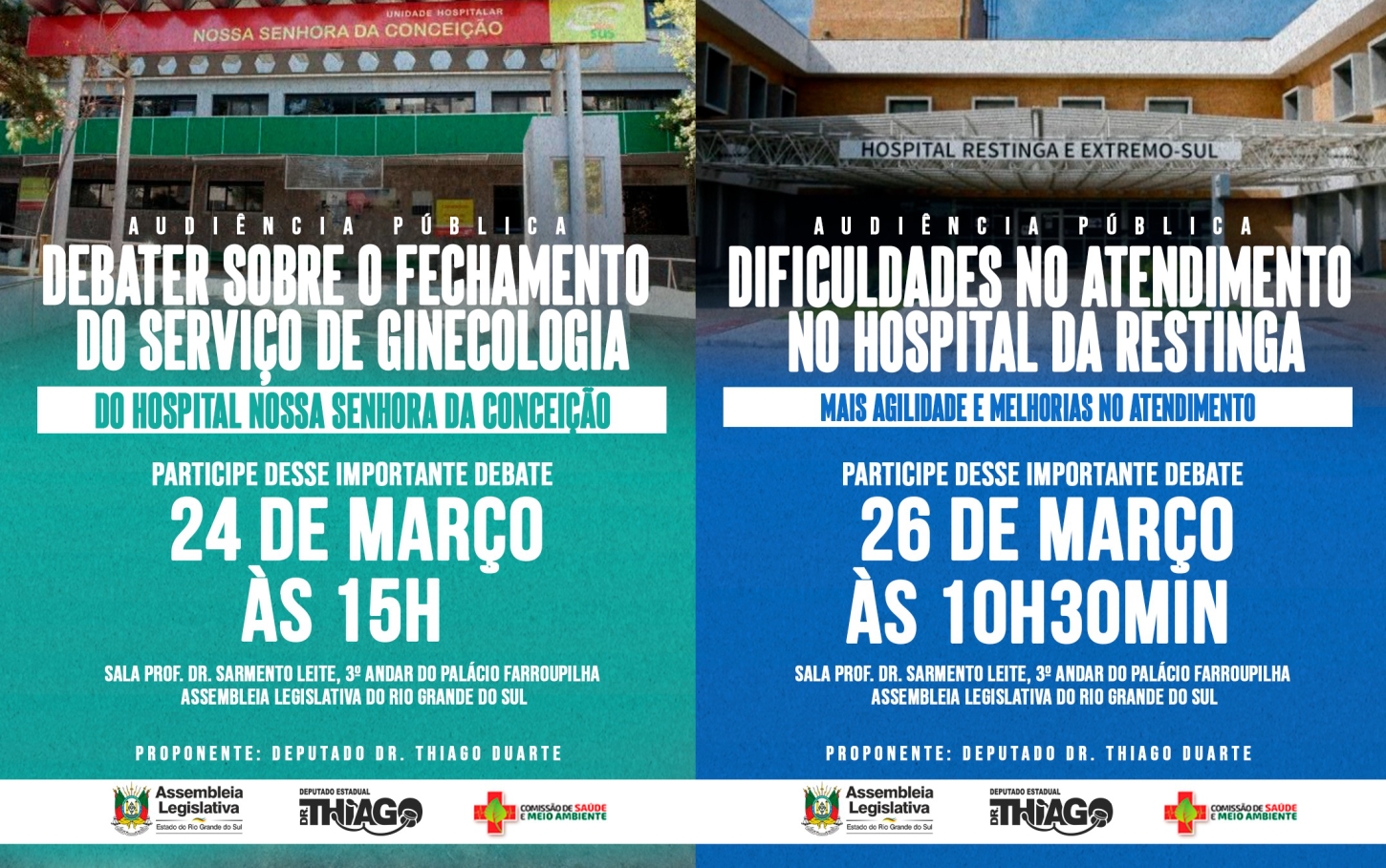 AUDIÊNCIAS DEBATEM SUPERLOTAÇÃO NAS EMERGÊNCIAS E POSTOS DE SAÚDE