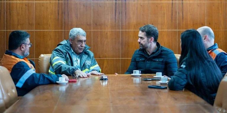 Governador Eduardo Leite e Prefeito Sebastião Melo alinham ações contra impactos das chuvas em Porto Alegre