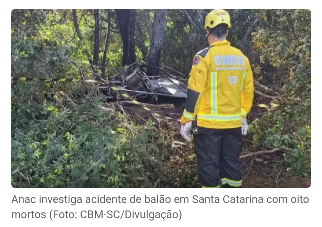 Piloto relata que fogo em balão começou no maçarico antes de queda fatal