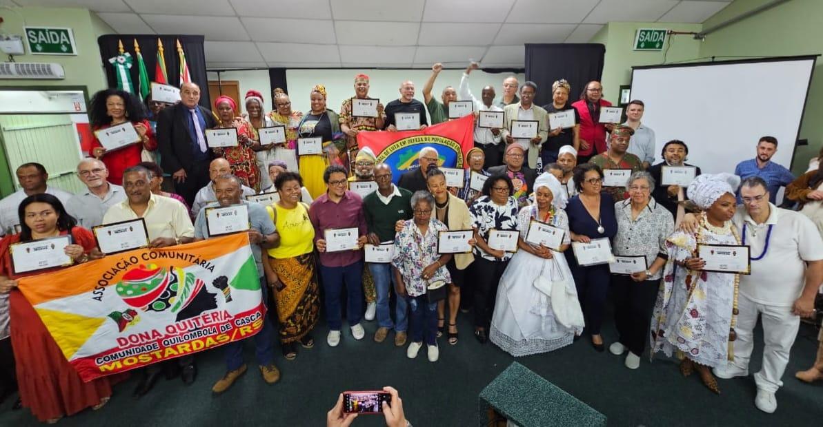 Personalidades negras do Litoral Norte são homenageadas em noite histórica em Osório