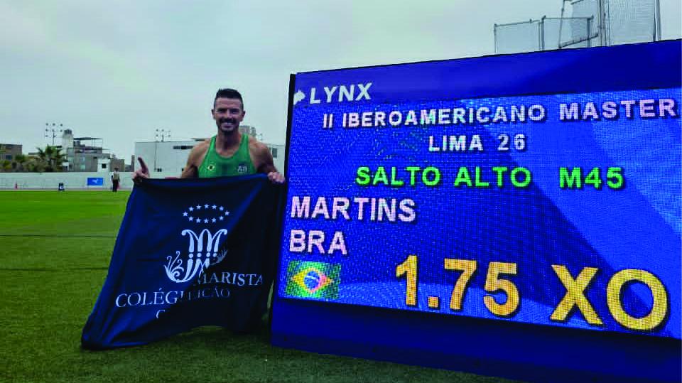 Professor do Colégio Marista Conceição conquista ouro em campeonato de atletismo no Peru