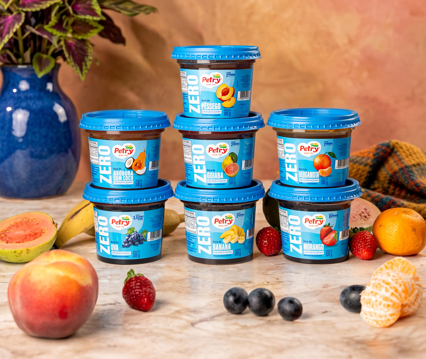 Tradição que se reinventa: Petry Sabores amplia linha Zero Adição de Açúcares com novos doces de frutas