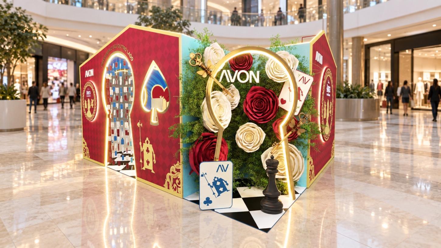 Avon transforma Porto Alegre no País das Maravilhas com experiência imersiva