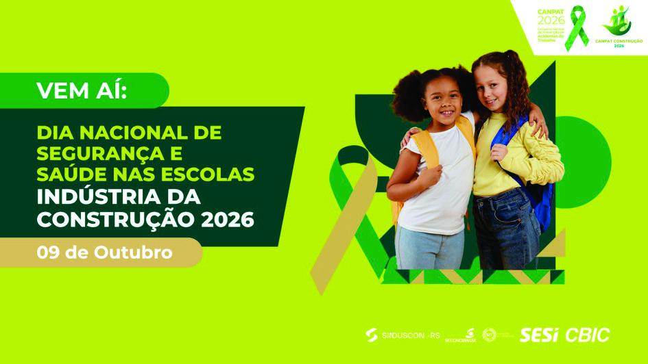 Semana CANPAT Construção 2026 aproxima segurança nos canteiros e formação de novos profissionais