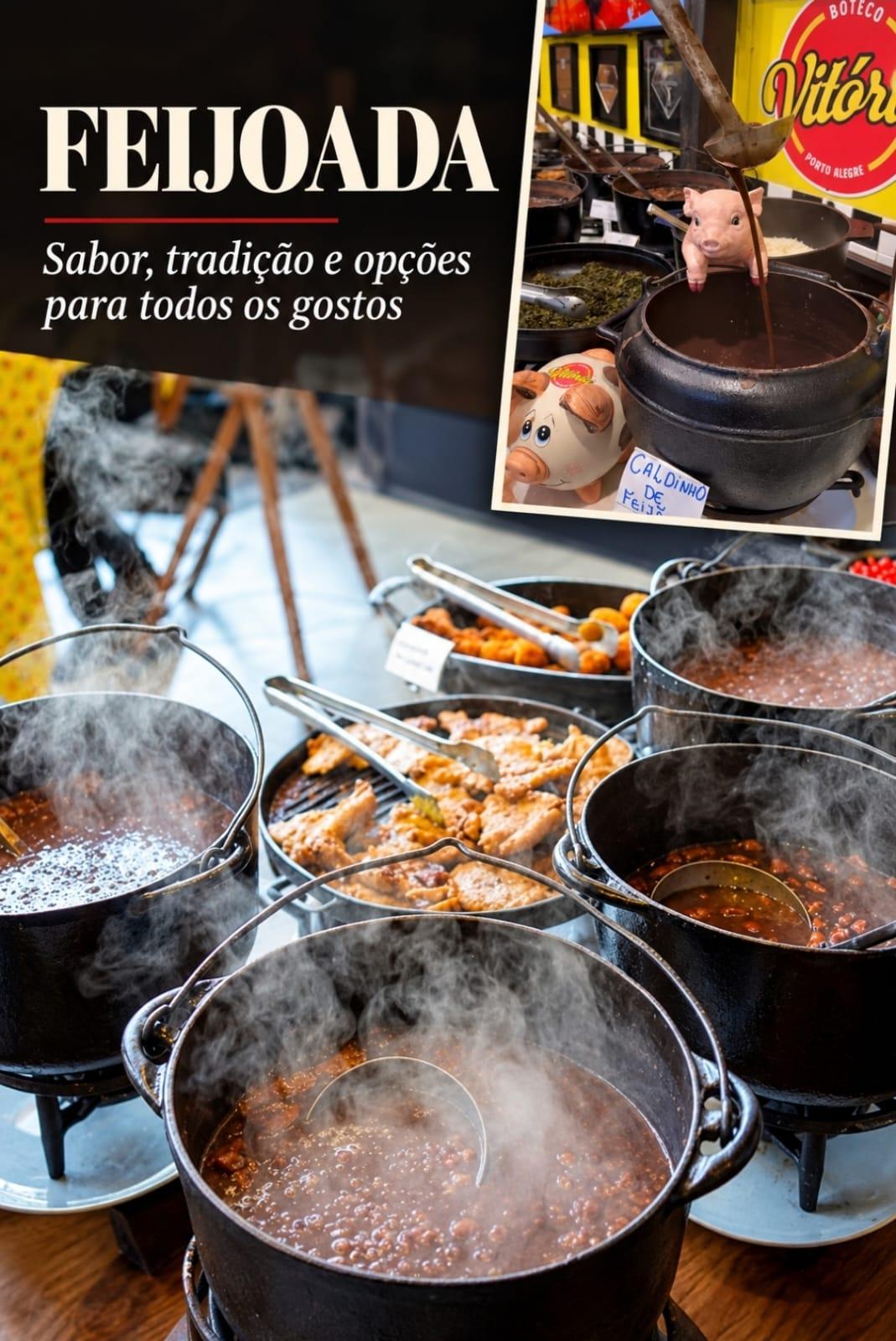 Sábado é dia de feijoada! Boteco Vitória serve um dos sabores mais tradicionais de Porto Alegre