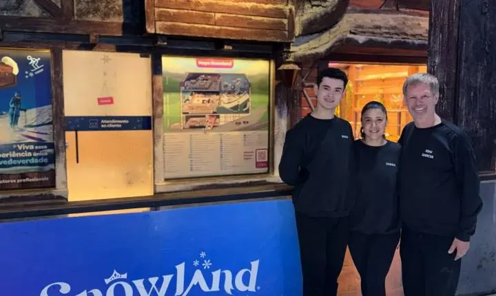 Atletas da Snowland Academy representam o Brasil em treinamento internacional de Ice Dance no Equador