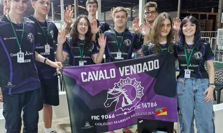 Estudantes maristas representarão o Brasil em mundial de robótica na Coreia do Sul