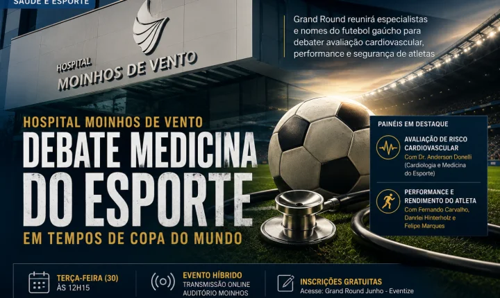 Hospital Moinhos de Vento debate medicina do esporte em tempos de Copa do Mundo