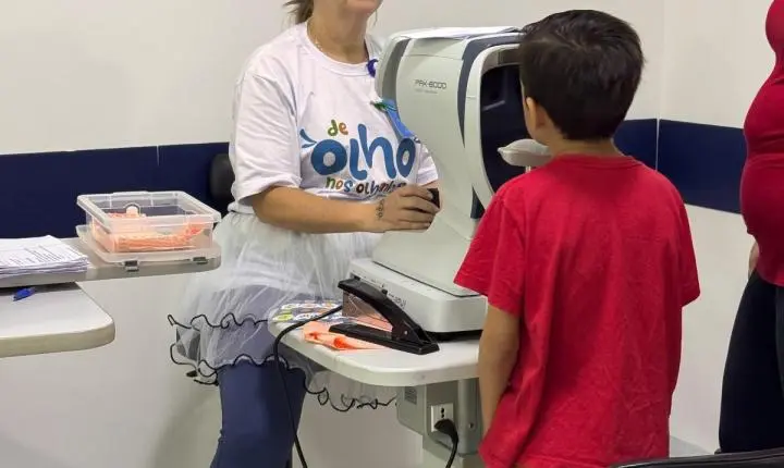 Mutirão atende 200 crianças e reforça a importância dos cuidados com a visão desde cedo