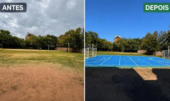 Nova quadra transforma realidade da Vila Jardim e fortalece inclusão social através do esporte