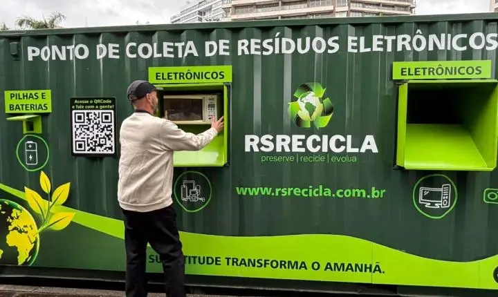 Porto Alegre ganha novo ponto permanente para descarte de lixo eletrônico no Parque Germânia