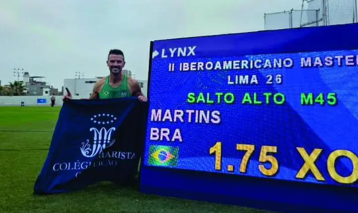 Professor do Colégio Marista Conceição conquista ouro em campeonato de atletismo no Peru